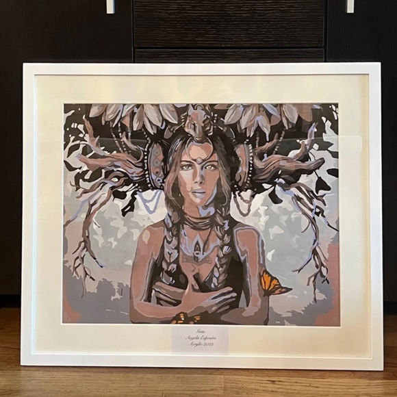 Unframed 16x20 Gaia Acrylic Painting 2022 - Picture 3 of 4